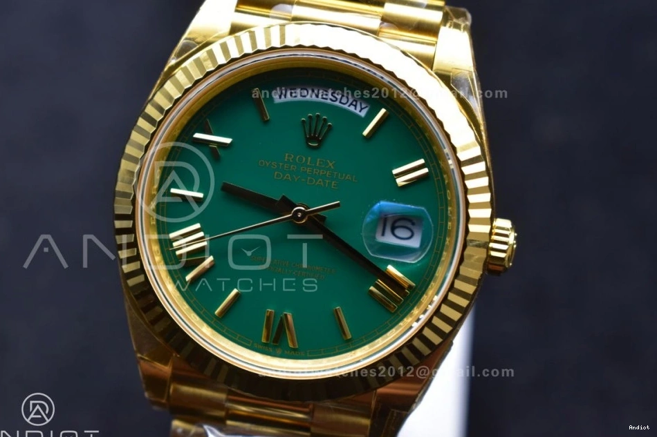 Green 228238 1:1 Roman President on 40 YG VR3255 THBF (Gain Best Dial Bracelet Weight) Date Edition Day 0109